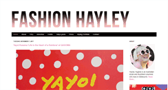 Desktop Screenshot of fashionhayley.com