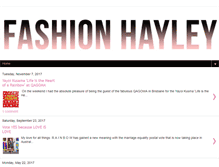 Tablet Screenshot of fashionhayley.com